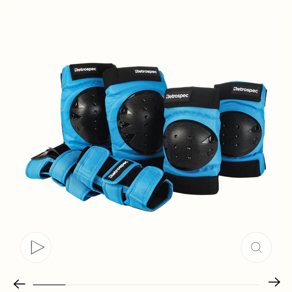 Kids Protective Gear Set - Blue and Black
